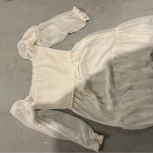 Elegant White Women's dress